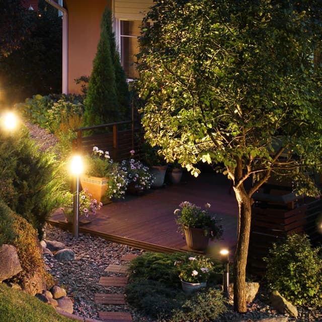 Idées d'éclairage de jardin 